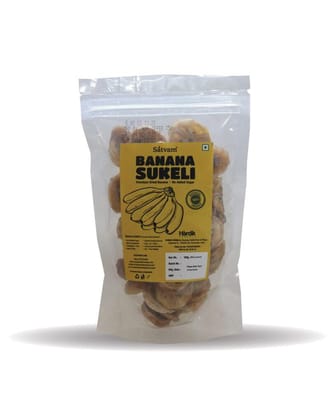 Satvam - Banana Sukeli (Premium Dried Banana, No Added Sugar)