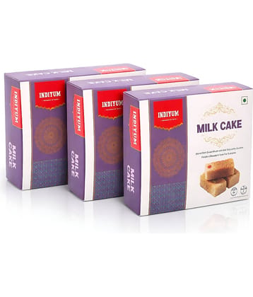 Indiyum Milk Cake 600g | 200 gm Pack of 3