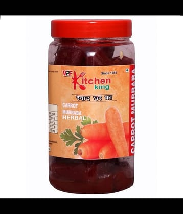 Kitchen King Since-1985 Mother-Made Organic Carrot Murabba with Almonds Immunity Increaser Pack Pickle 1 kg