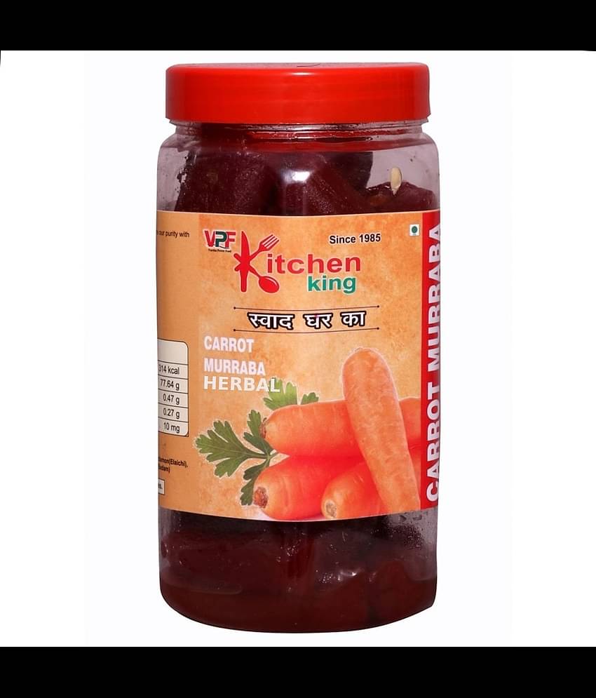 Kitchen King Since-1985 Mother-Made Organic Carrot Murabba with Almonds Immunity Increaser Pack Pickle 1 kg