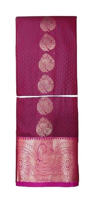SREE KUMARAN Women's Kanchipuram Kubera Silk Pure Pattu Sarees With Blouse SREE KUMARAN Women's Kanchipuram Kubera Silk Pure Pattu Sarees With Blouse
