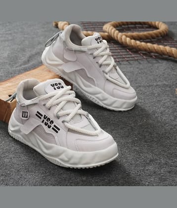 ADISO Adiso Casual Sneakers for Men White Men's Lifestyle Shoes