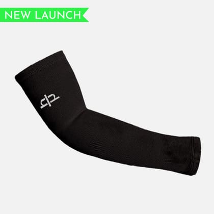 Bamboo Full Arm Compression Sleeve - Pack of 1-Black