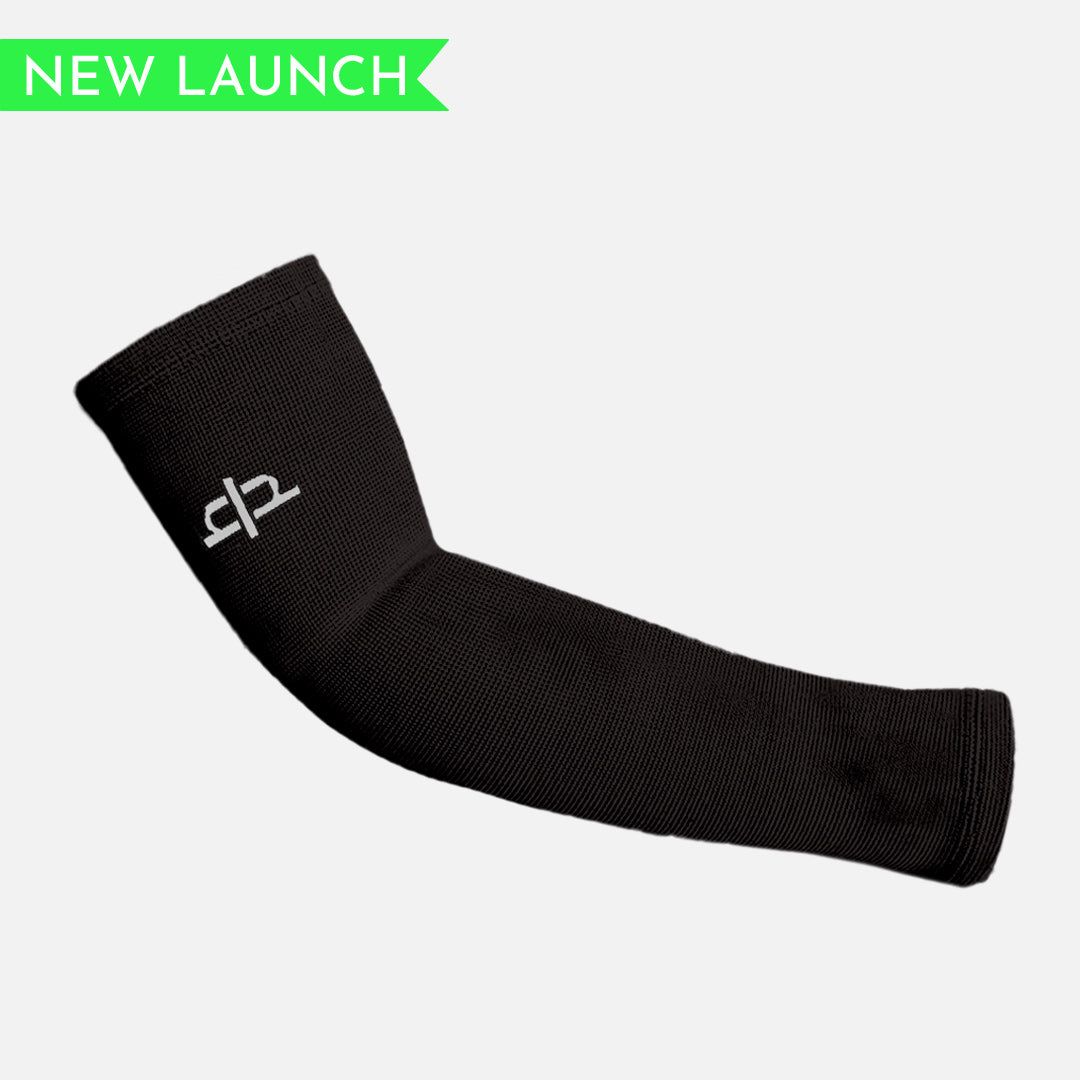 Bamboo Full Arm Compression Sleeve - Pack of 1-Black