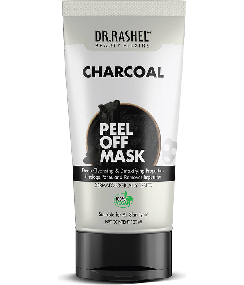 DR RASHEL Charcoal Peel Off Mask Deeply Detoxifies Skin for all Skin Types (120 ml, Pack of 1)