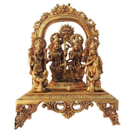 Brass Showpiece Ram Parivar Idol Statue (BSMAS131 J)