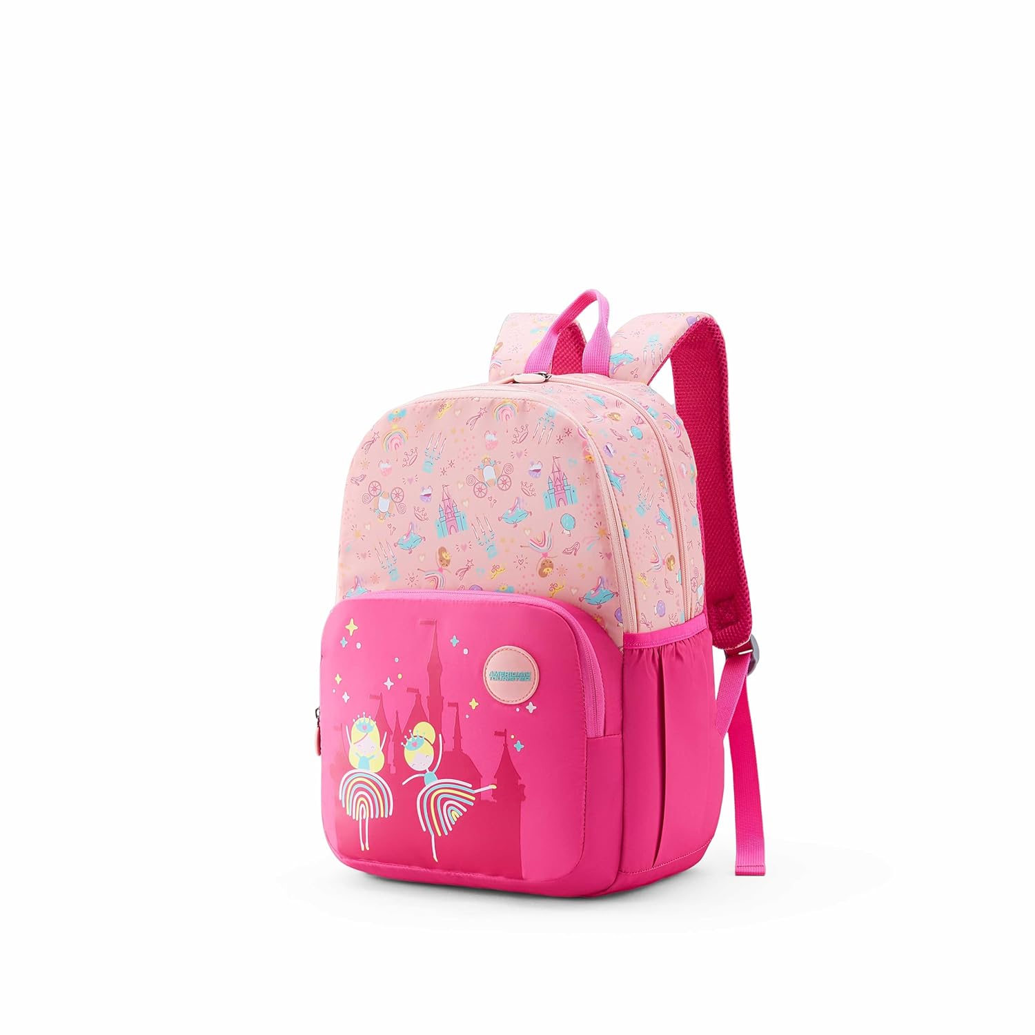 Lush | 26 Ltrs | 2 Compartments | Bottle Pocket | Ergonomic Padded Back Panel & Shoulder Straps | Kids Backpack | 1 Year International Warranty | Princess Pink