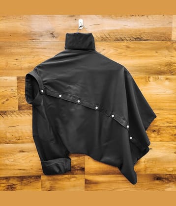 Qlonz store Cotton Blend Regular Fit Solids Full Sleeves Men's Casual Shirt - Navy ( Pack of 1 )