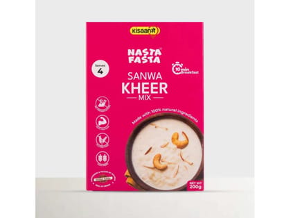 KisaanSay Nasta Fasta Sanwa Kheer Mix - 200 Gram KisaanSay Nasta Fasta Sanwa Kheer Mix - 200 Gram