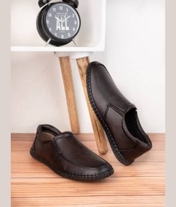 Sneaklab Men's Black Men's Slip-on Shoes