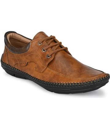 Mactree - Tan Men's Derby Formal Shoes