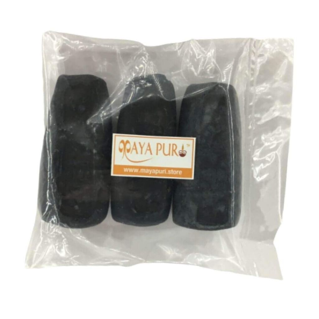 MAYAPURI Natural Black Gopi Chandan Tilak/Kalo Tilok Mati for Tilok, Puja (3 Pcs) - Pooja Needs | Buy online on ZillyBuy