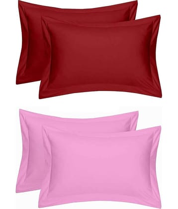 MAHALUXMI COLLECTION Pack of 4 Multi Pillow Cover