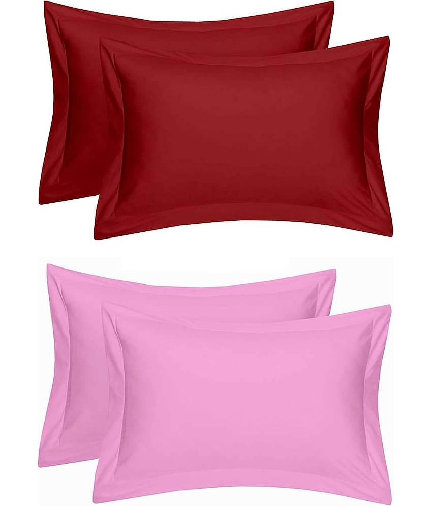 MAHALUXMI COLLECTION Pack of 4 Multi Pillow Cover