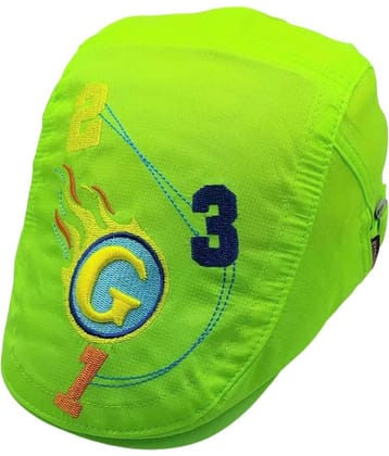Zacharias Boy's & Girl's Kids Beret Golf Polyester Cap Green (2-6 Years) G-123