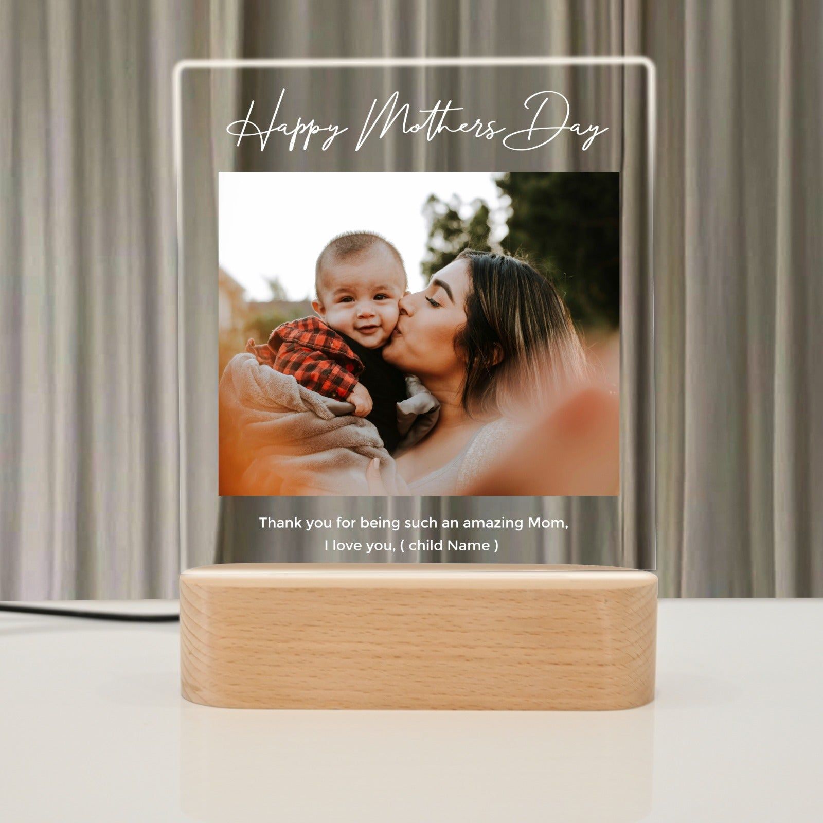 Personalised Mother's Day Photo Lamp
