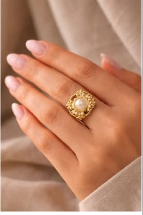 Anti Tarnish korean Ring