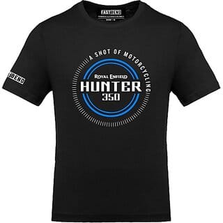 FastB Men Typography Round Neck Black T-Shirt
