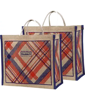 Double R Bags - Blue Jute Shopping Bag
