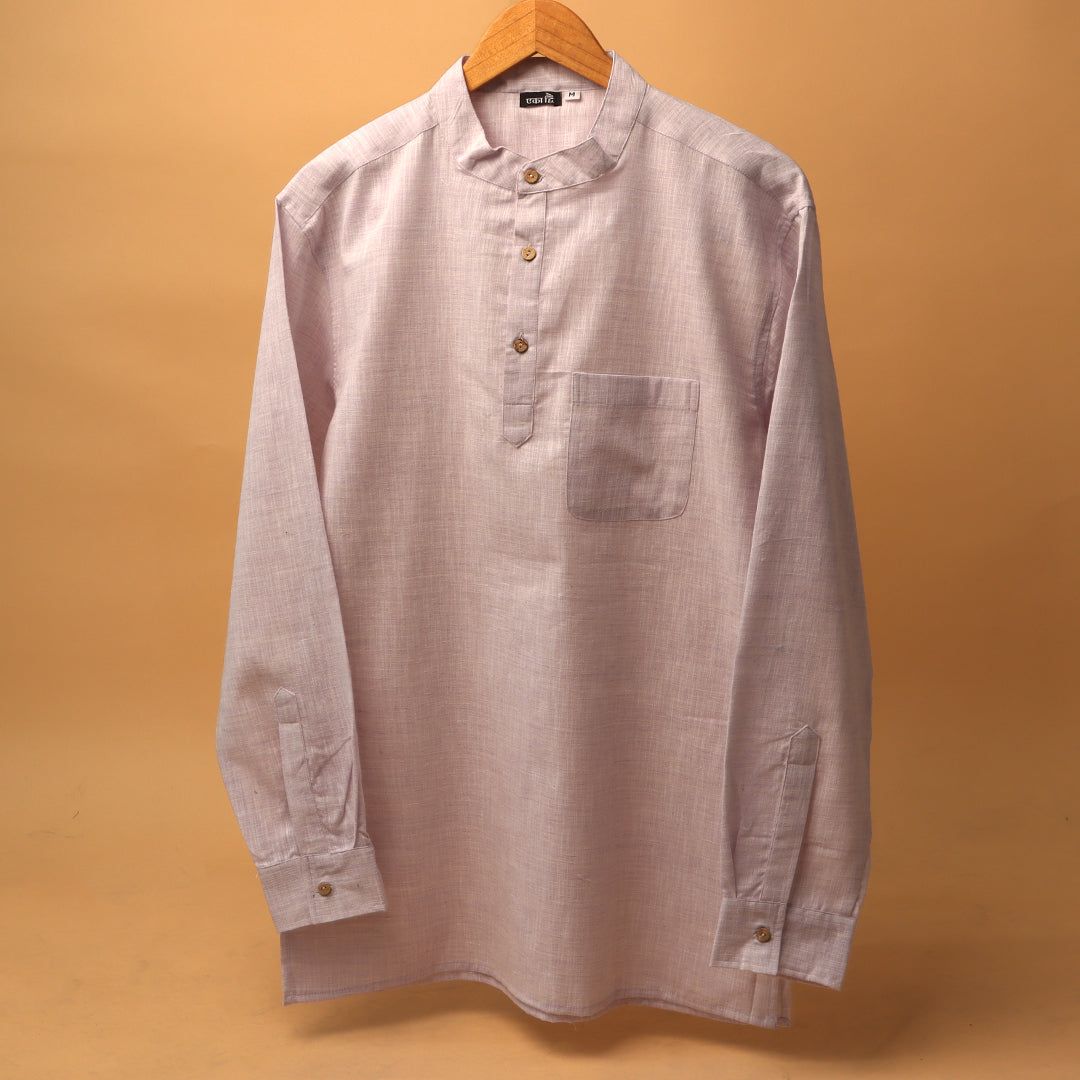 अर्धचन्द्र  - KHADI KURTA SHIRT #5-3XL / Half Sleeve