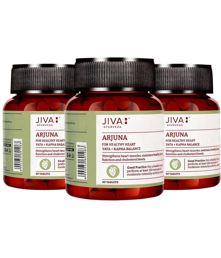 Jiva Arjuna Tablet Promotes Heart Health -60 Nos (Pack of 3)