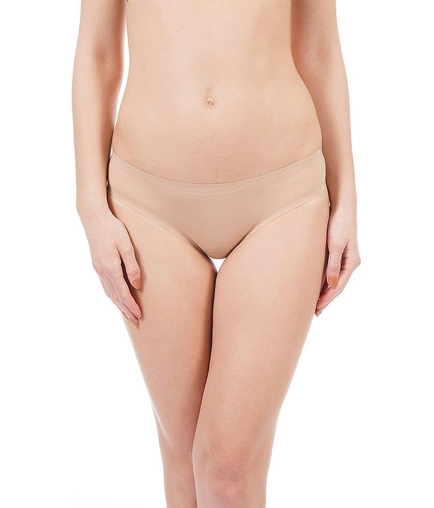 Amante Nylon Women's Bikini Panties ( Beige )