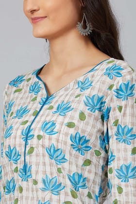 White Cotton Straight Kurta VCK1633 White Cotton Straight Kurta VCK1633