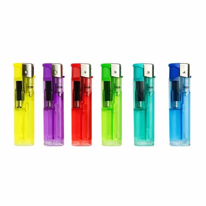 Premium Cigarette Lighter � Multicolor (Pack of 6) | Plastic Pocket Fuel Lighters | Stylish, Travel-Friendly Pocket Size Lighters for Men & Women | Color as per Availability Premium Cigarette Lighter � Multicolor (Pack of 6) | Plastic Pocket Fuel Lighters | Stylish, Travel-Friendly Pocket Size Lighters for Men & Women | Color as per Availability
