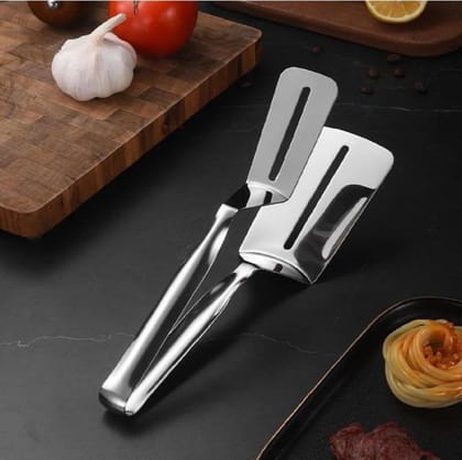 Stainless Steel Pizza Tongs - Ergonomic Kitchen Serving Tool