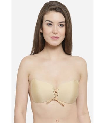PrettyCat Polyester Lightly Padded Women's Stick on Bra ( Beige )