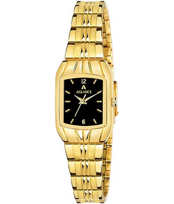 Aglance - Gold Metal Analog Womens Watch