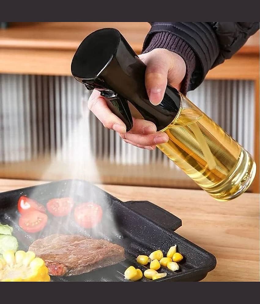 Bhavyta Oil Spray Dispenser Glass Transparent Oil Container ( Set of 1 )