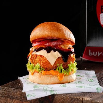 Zesty BBQ Paneer Burger
