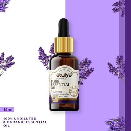 Atulya 100% Natural Lavender Pure Essential Oil - 15ml