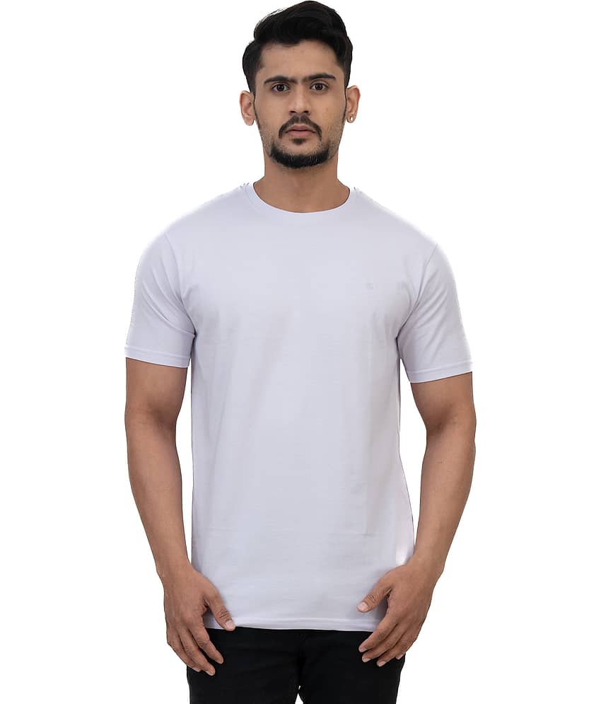 Cotstyle Pack of 1 Cotton Regular Fit Men's T-Shirt ( Sky Blue )
