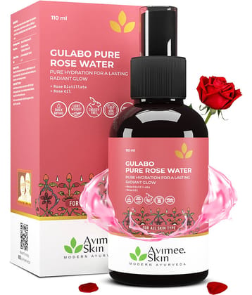 Avimee Herbal Gulabo Rosewater Soothes Skin, Tightens Pores & Restores Glow 100ml (Pack of 1)