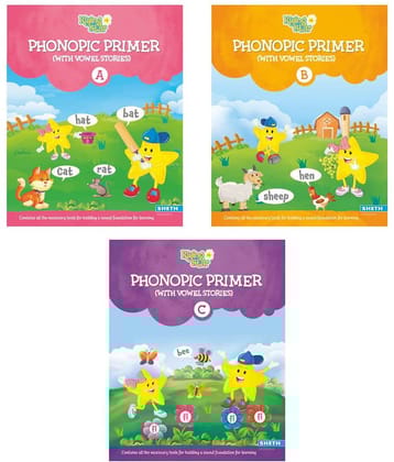 Rising Star Phonopic Primer (With Vowel Stories) Book Set (Set of 3)