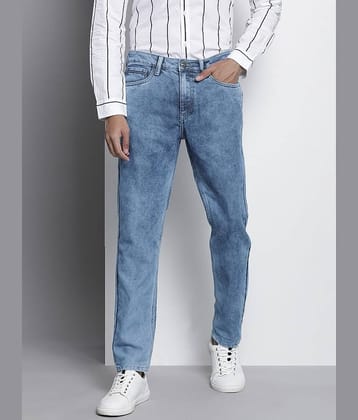 The Indian Garage Co Men Dad Fit Heavy Fade Non-Stretch Jeans