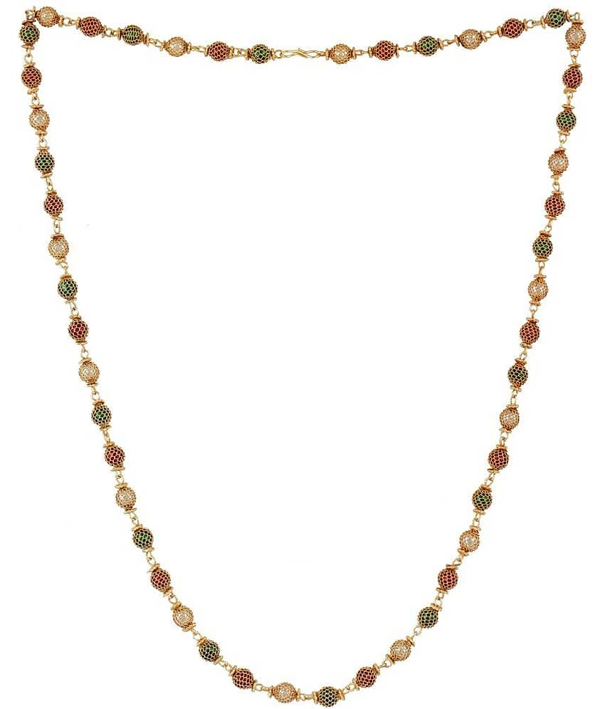 FASHION FRILL Gold Plated Chain ( Set of 1 )