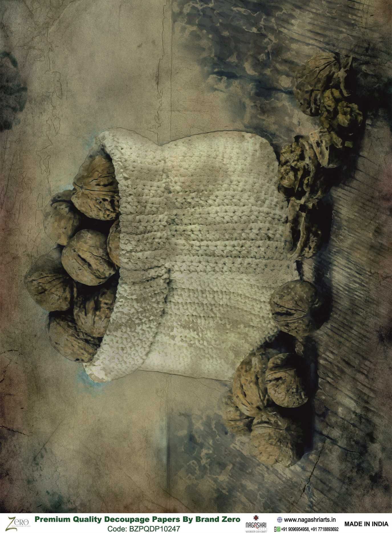 Brand Zero Premium Quality Decoupage Paper Pack of Two - Design Code: BZPQDP10247