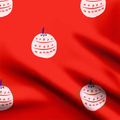 Christmas Ornaments Crimson blender-Crepe