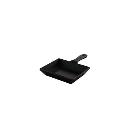 TRILONIUM Triple Seasoned Iron Mini Sizzling Brownie Pan 12 x 10 cms