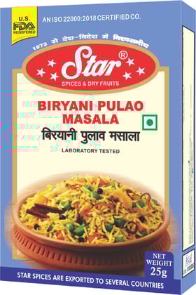 Star Spices Biryani Pulao Masala, 250 gm