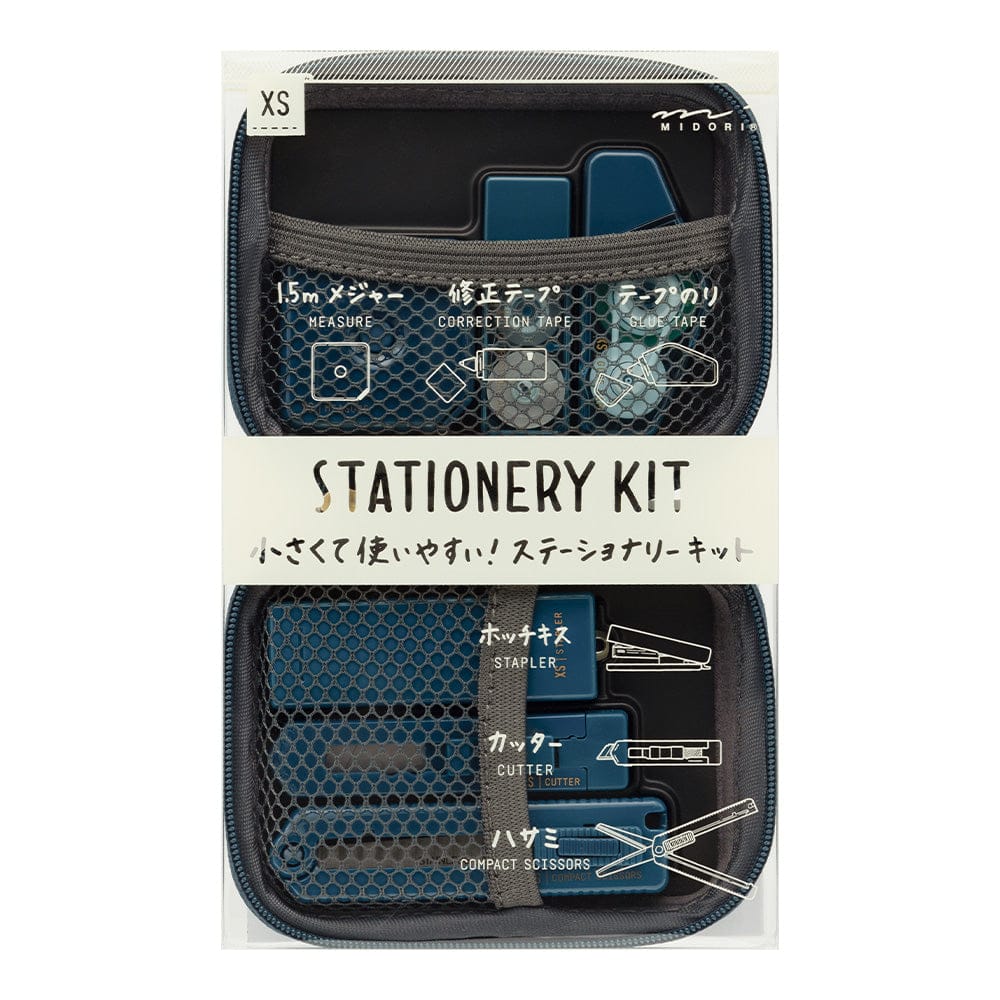 Midori XS Stationery Kit - Navy Blue A