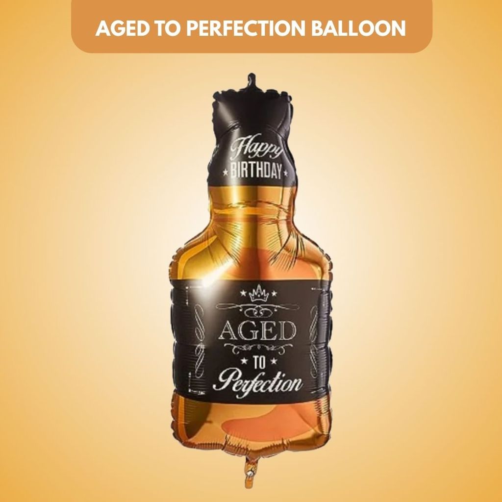 Aged To Perfection Balloon-1PC - Party and Festive Needs | Buy online on ZillyBuy