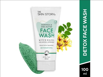 Moringa & Shea Butter Pore Minimizing Face Wash For Deep Cleansing, Non Drying (100 ML) Moringa & Shea Butter Pore Minimizing Face Wash For Deep Cleansing, Non Drying (100 ML)