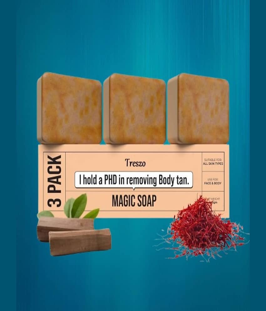 Treszo Beauty Gharr Magic Soap for All Skin Type ( Pack of 3 )