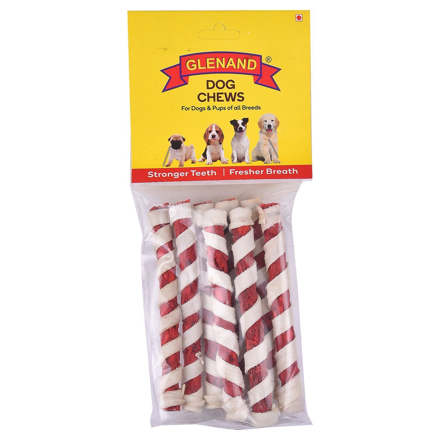 Glenand Twisted Sticks 100g Chicken For Dog