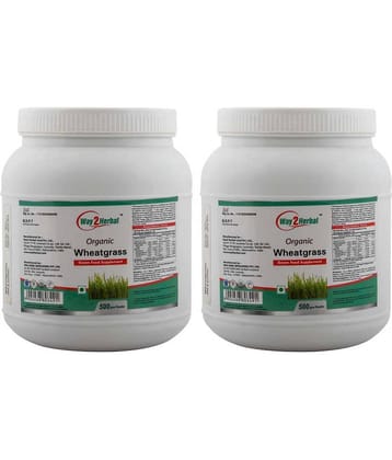 Way2Herbal Wheatgrass Powder 500 gm Pack of 2