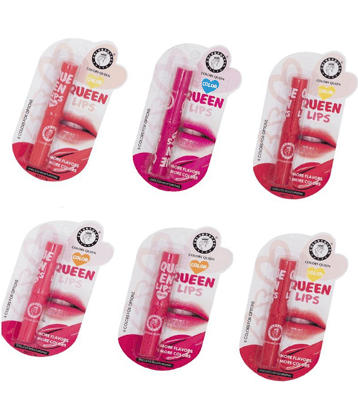 Colors Queen Queen Lips Color Lip Balm For Dry Chapped Lips Fresh Morning (Pack of 06)